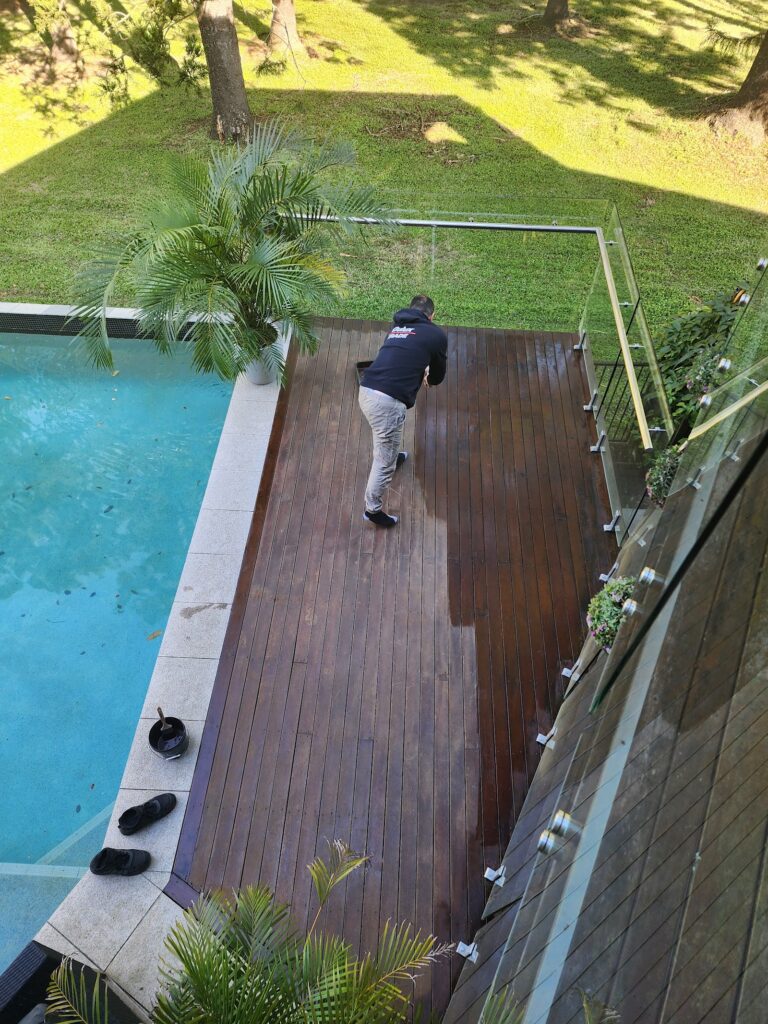 Timber deck staining and outdoor area painting by DAR Painting